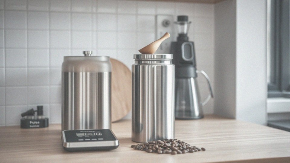 Jakie akcesoria do kawy można wykorzystać razem z pojemnikiem na kawę ziarnistą 1 kg?